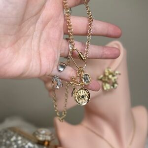 ⚜️ House of Harlow 1960 | Unique 18Kt Gold Plated Charm Necklace 🧿